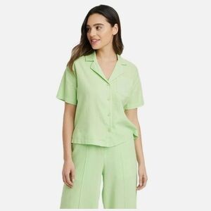 NWT A New Day Light Green Button-Up Shirt
